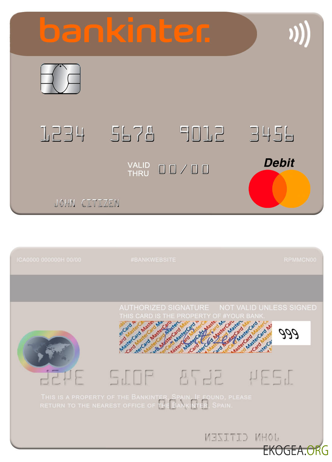 Espagne Bankinter mastercard